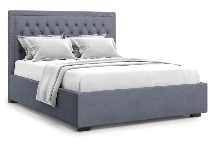 Кровать с подъемным механизмом Orto 140х200 серого цвета