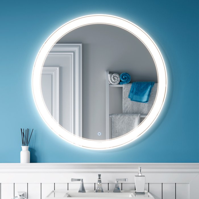 Настенное зеркало Solis диаметром 80 с подсветкой 