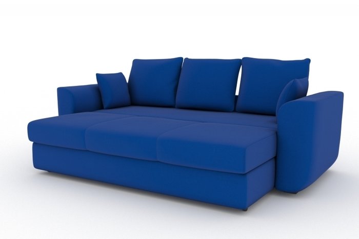 Прямой диван-кровать Stamford синего цвета
