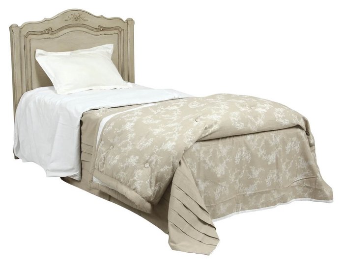 Кровать Поместье бежевого цвета 90х200  