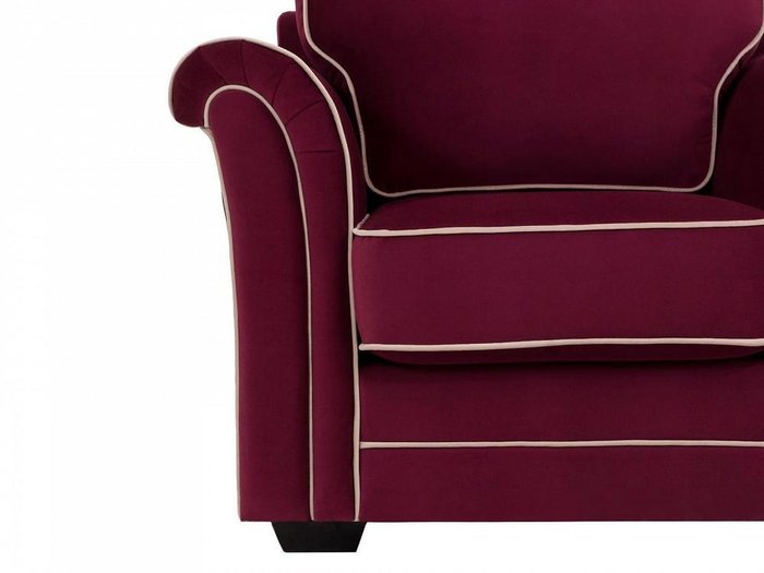 Кресло Sydney бордового цвета