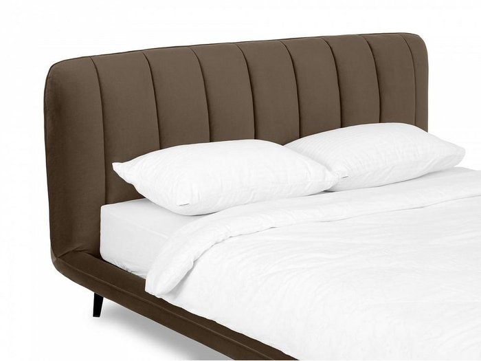 Кровать Amsterdam 160х200 темно-коричневого цвета