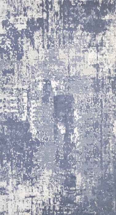 Ковер Elza Script серо-голубого цвета 80х150