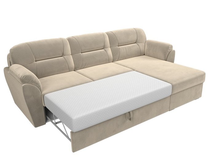 Угловой диван-кровать Бостон бежевого цвета 