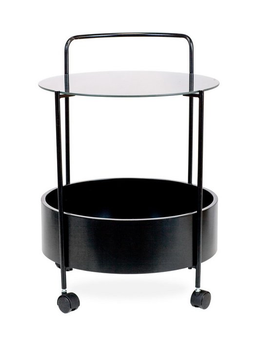 Столик с керамической столешницей и емкостью для хранения