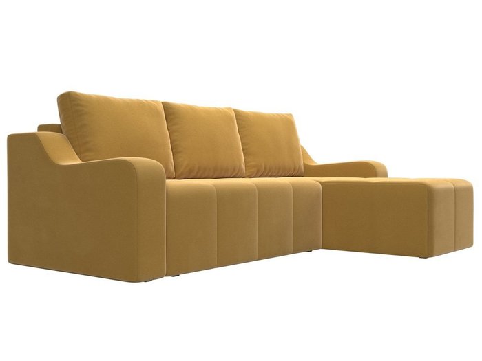 Угловой диван-кровать Элида желтого цвета