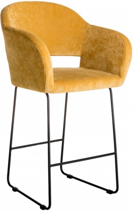 Кресло барное Oscar желтого цвета
