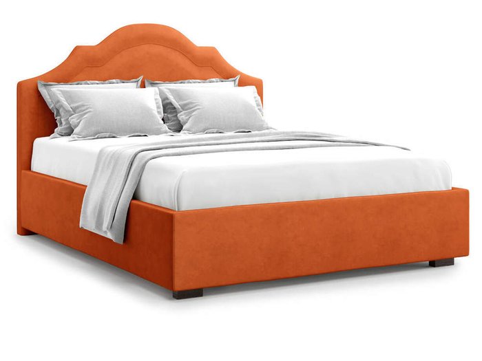 Кровать Madzore без подъемного механизма 140х200 оранжевого цвета