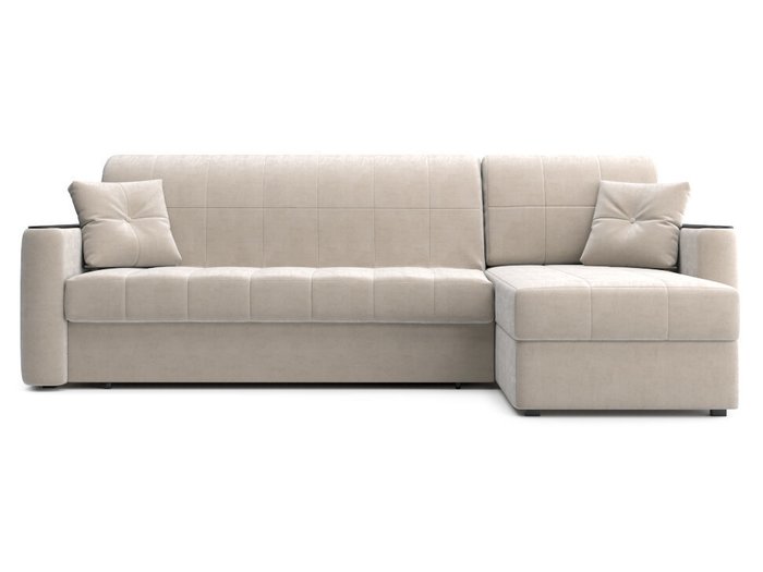 Угловой диван-кровать Ницца бежевого цвета