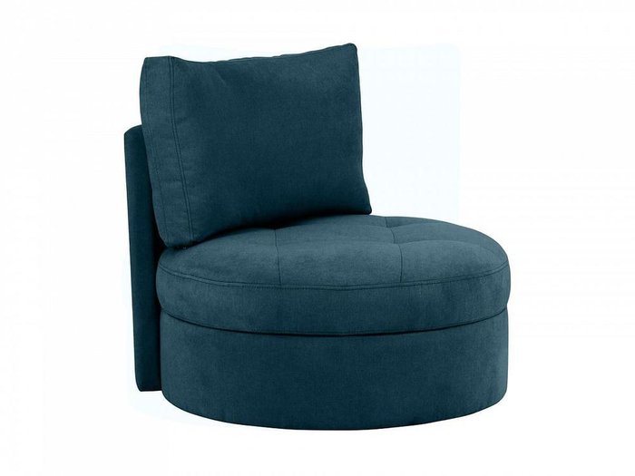 Кресло Wing Round синего цвета