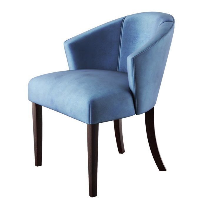 Стул-кресло мягкий Adonis синего цвета