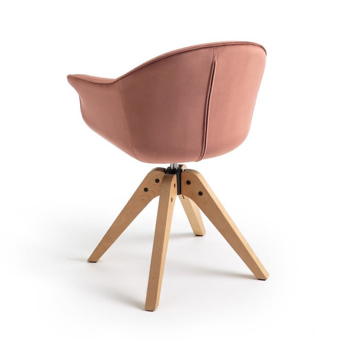 Офисное вращающееся кресло Quilda розового цвета