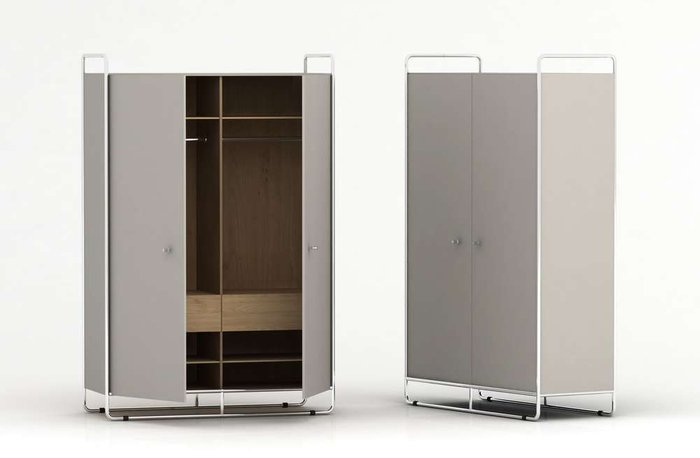 Большой шкаф Bauhaus черного цвета - лучшие Шкафы распашные в INMYROOM