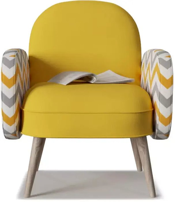 Кресло Бержер желтого цвета - купить Интерьерные кресла по цене 14000.0