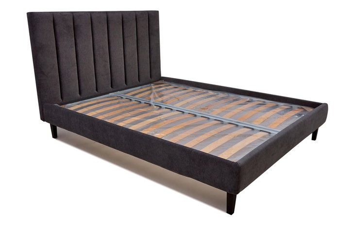 Кровать Клэр 200х200 темно-коричневого цвета с подъемным механизмом