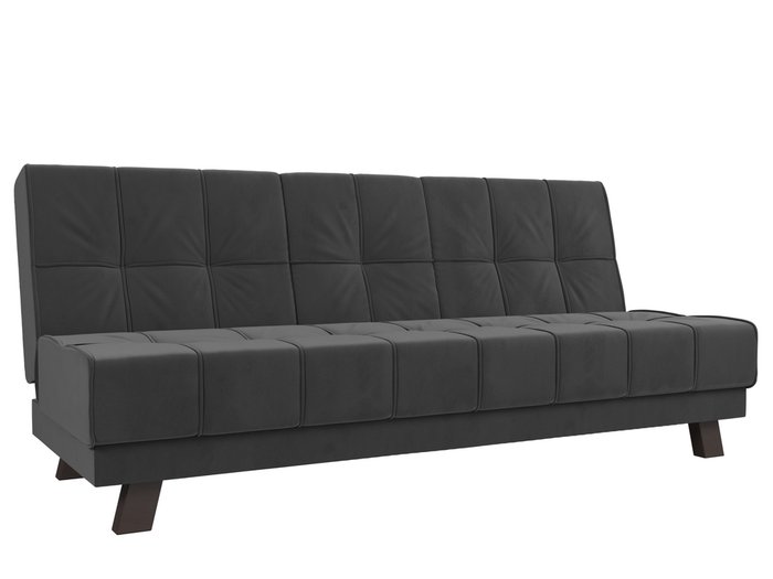 Прямой диван-кровать Винсент серого цвета