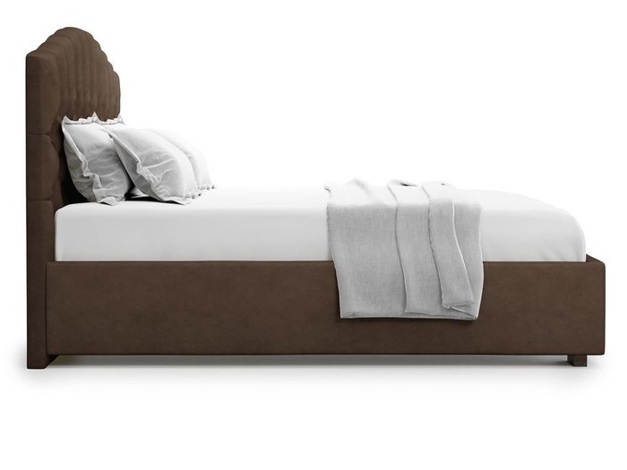 Кровать с подъемным механизмом Lugano 180х200 коричневого цвета