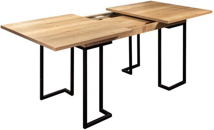 Стол раскладной обеденный Loft 120 Дуб натур - лучшие Обеденные столы в INMYROOM