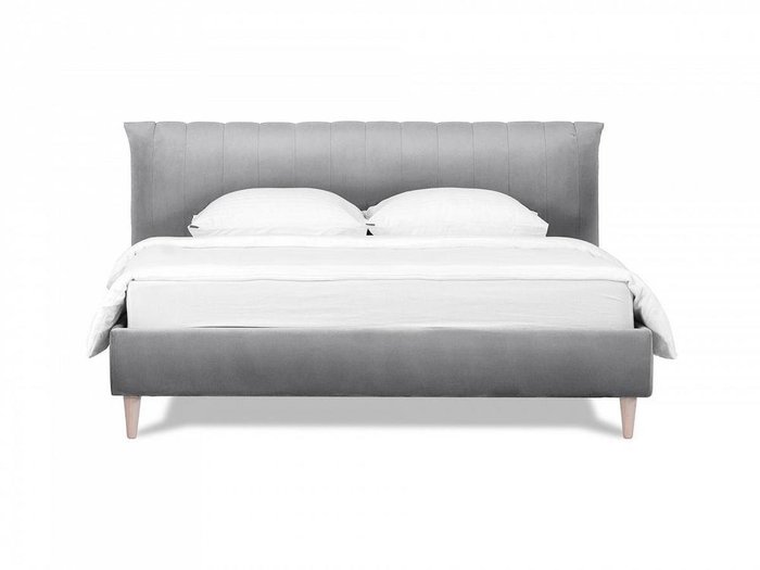 Кровать Queen Anastasia L 160х200 серого цвета