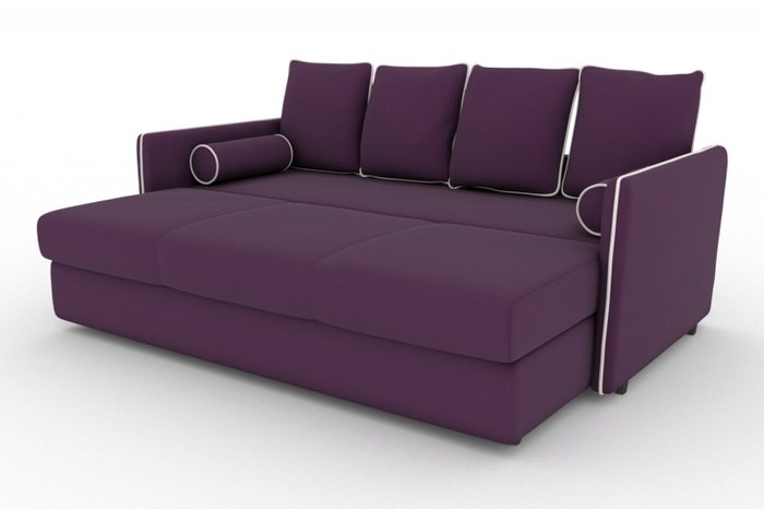 Прямой диван-кровать Cardinal фиолетового цвета