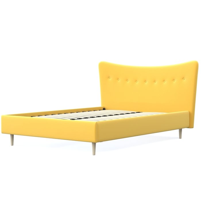 Кровать Финна 180x200 желтого цвета