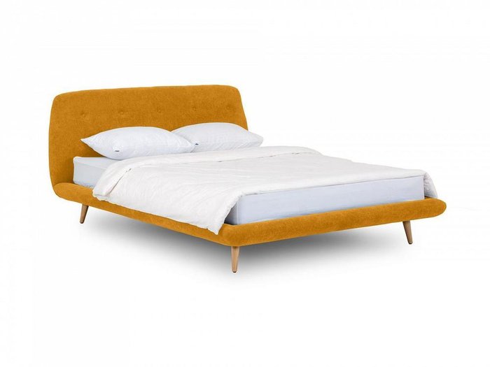 Кровать Loa желтого цвета 160x200