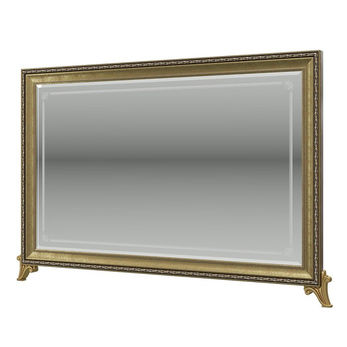 Настенное зеркало Версаль коричневого цвета
