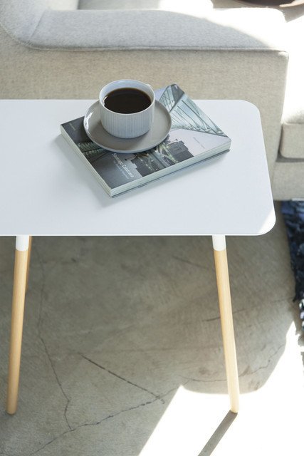 Кофейный столик Plain белого цвета