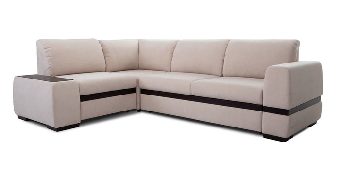Угловой диван-кровать Миста бежевого цвета