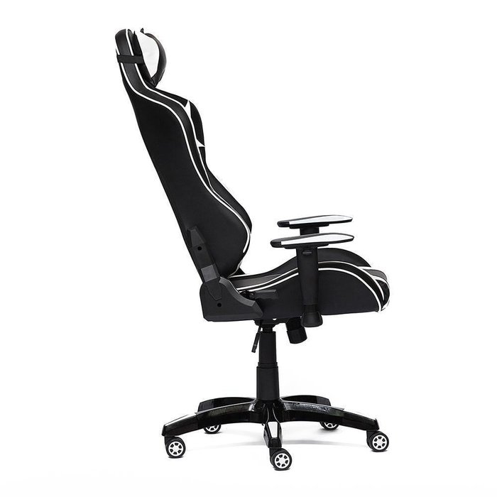 Кресло офисное iBat черно-белого цвета