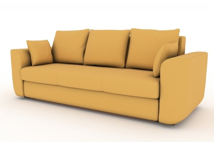 Прямой диван-кровать Stamford желтого цвета