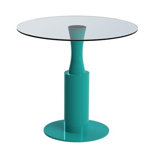 Кофейный стол Umbrella с подстольем бирюзового цвета 