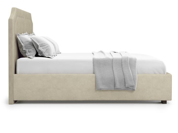 Кровать с подъемным механизмом Lago 140х200 бежевого цвета