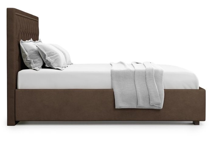 Кровать с подъемным механизмом Orto 180х200 коричневого цвета