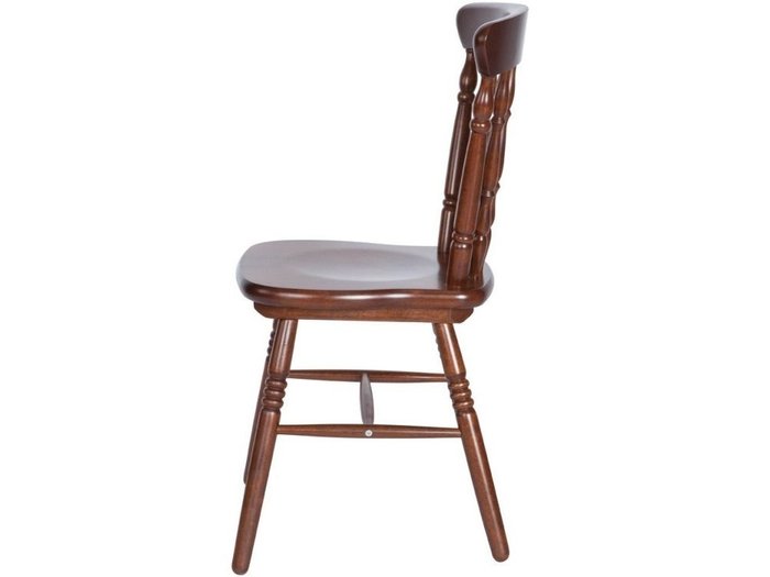 Обеденная группа из стола и двух стульев темно-коричневого цвета