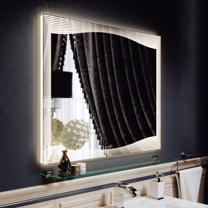 Настенное зеркало Monaco 60х80 с подсветкой 