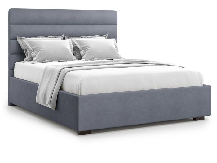 Кровать с подъемным механизмом Karezza 160х200 серого цвета