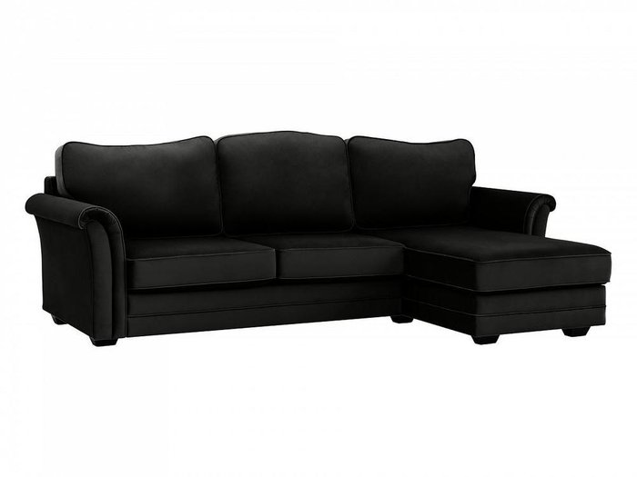Угловой диван-кровать Sydney черного цвета