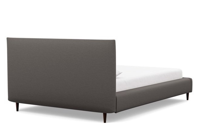 Кровать Эмбер 160х200 темно-серого цвета