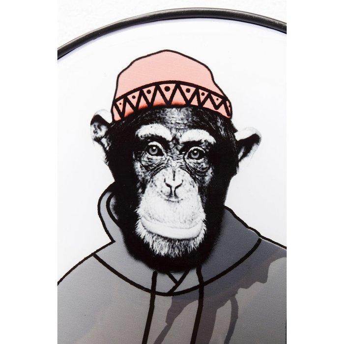 Вешалка настенная Gangster Monkey белого цвета