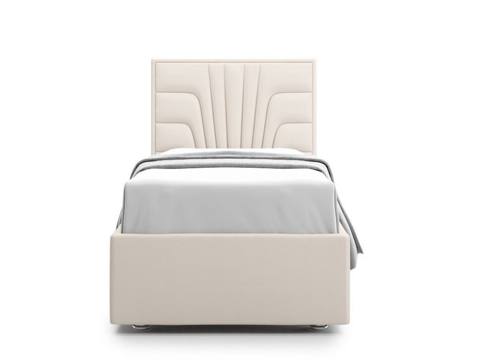 Кровать Premium Milana 90х200 с подъемным механизмом белого цвета 