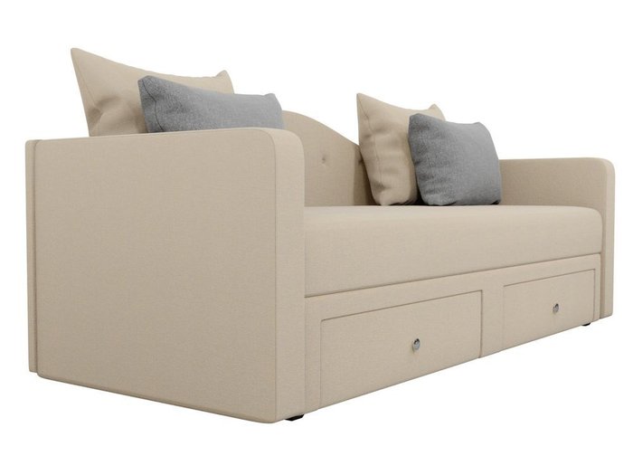 Прямой диван-кровать Дориан светло-бежевого цвета - лучшие Прямые диваны в INMYROOM