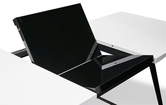 Обеденный раскладной стол с черно-белой столешницей - лучшие Обеденные столы в INMYROOM