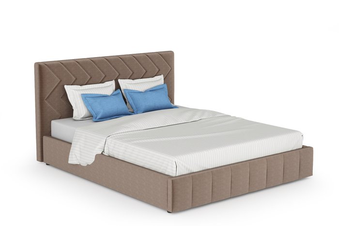 Кровать Милана 160х200 с подъёмным механизмом  цвета карамельный тауп   - купить Кровати для спальни по цене 31383.0