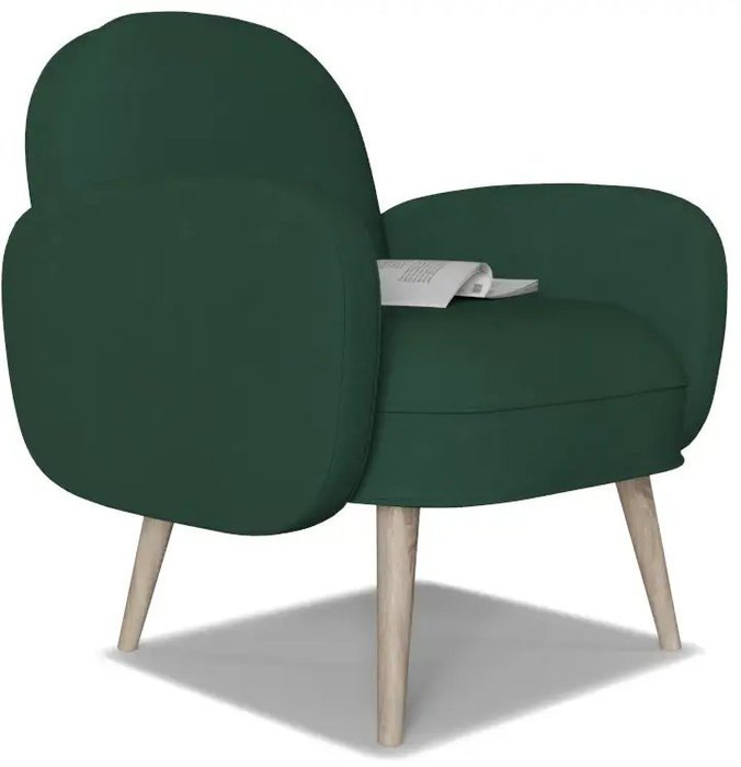 Кресло Бербер темно-зеленого цвета