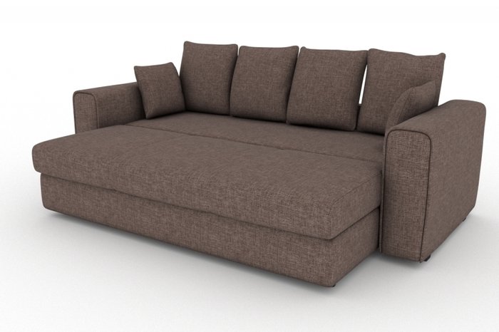 Прямой диван-кровать Giverny коричневого цвета