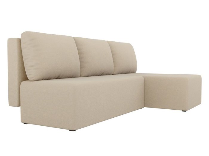 Угловой диван-кровать Поло бежевого цвета - лучшие Угловые диваны в INMYROOM