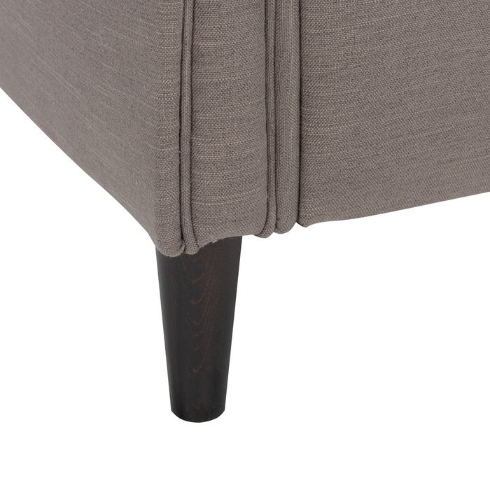 Кресло Винтаж серого цвета на деревянных ножках