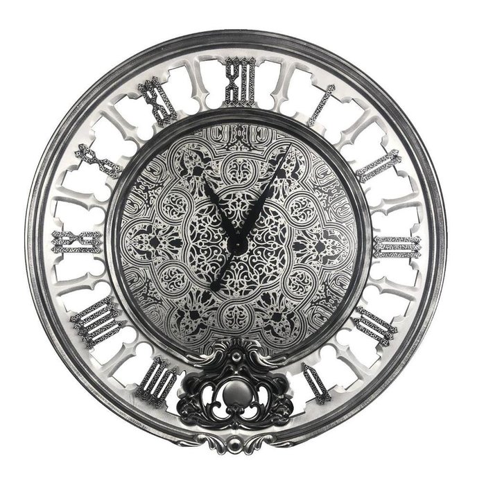 Настенные часы Fago серебристого цвета 
