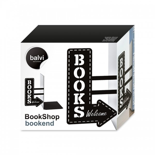 Держатель для книг BookShop черного цвета